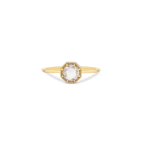 Crown Bezel Diamond Ring