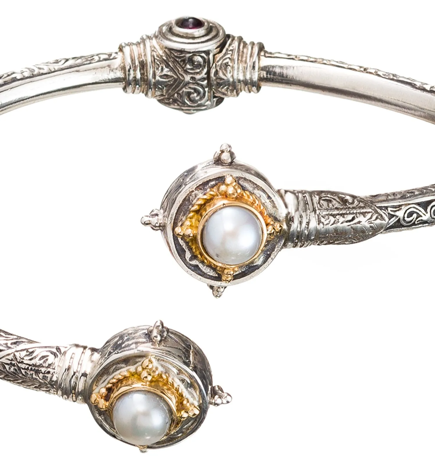 Cyclades Circle Hinge Open Bracelet