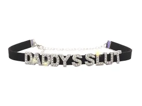 Daddy's Slut • Rhinestone Choker Necklace