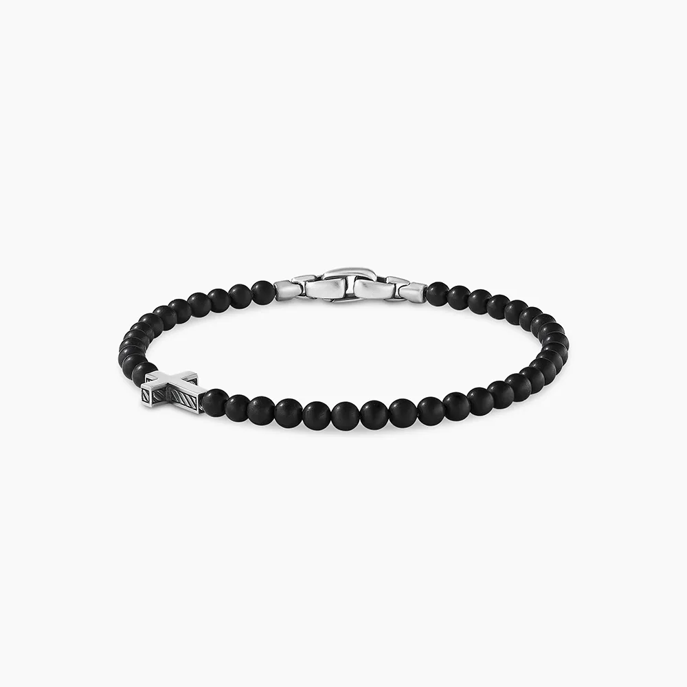 David Yurman Spiritual Beads Cross Station Bracelet