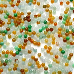 Diameter 5mm Natural Jade Beads Jadeite Mixed Colors Bead WBD26