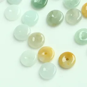 Diameter 9.5mm-12mm Thickness 1.5mm-3mm Natural Jade Beads Jadeite Mixed Colors Bead WBD12