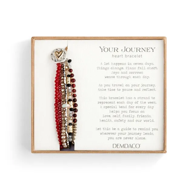 DISC-Your Journey Love Bracelet - Garnet