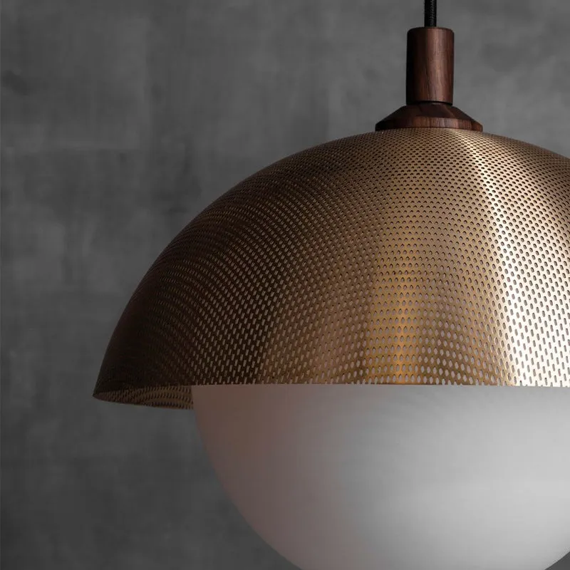 Dome Pendant Perforated Pendant Light