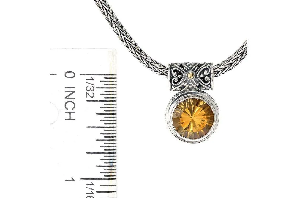 Droplet Necklace- Citrine