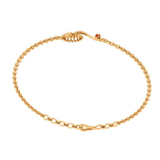 Elegant Filigree Gold Bracelet