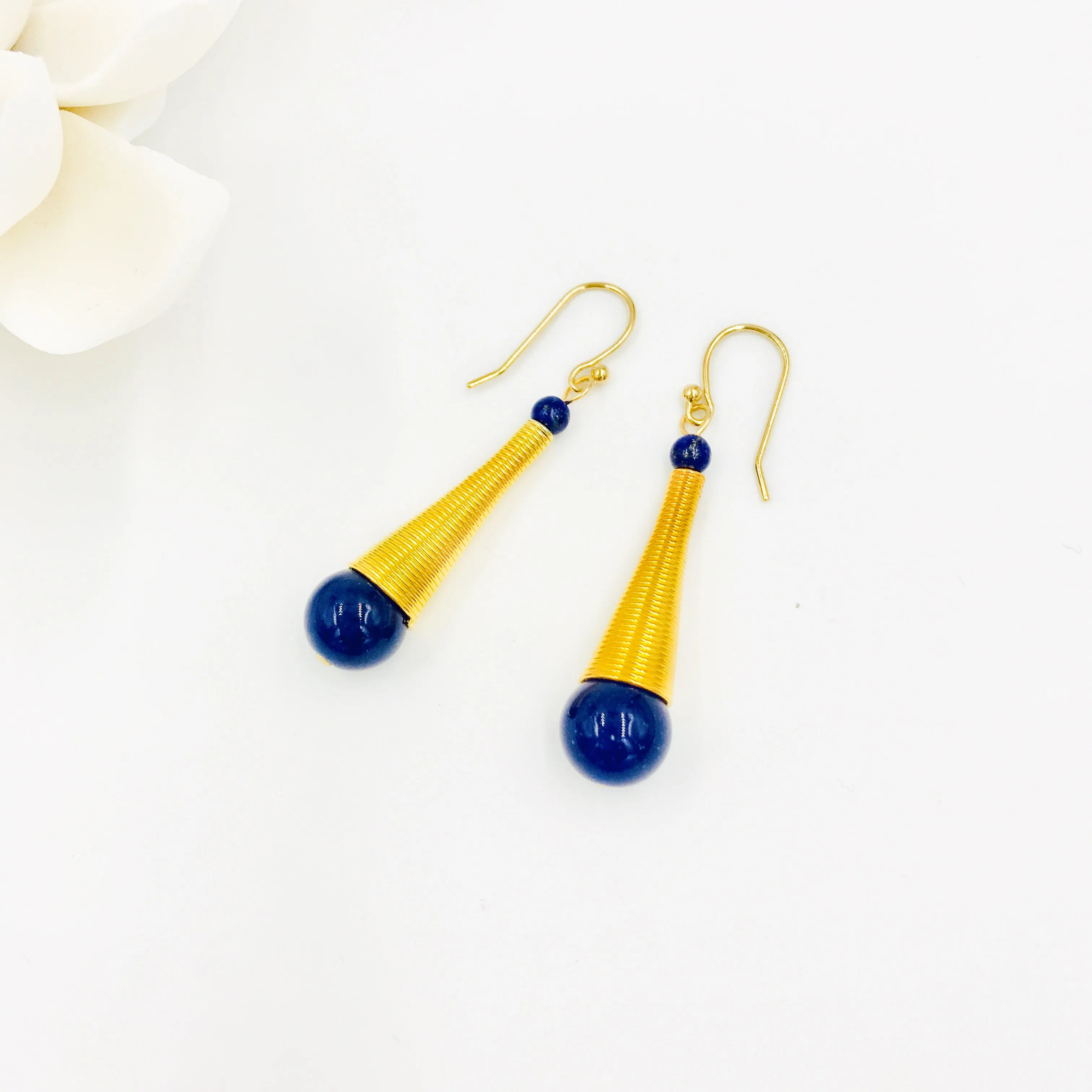 Elevation Blue Jade Earrings