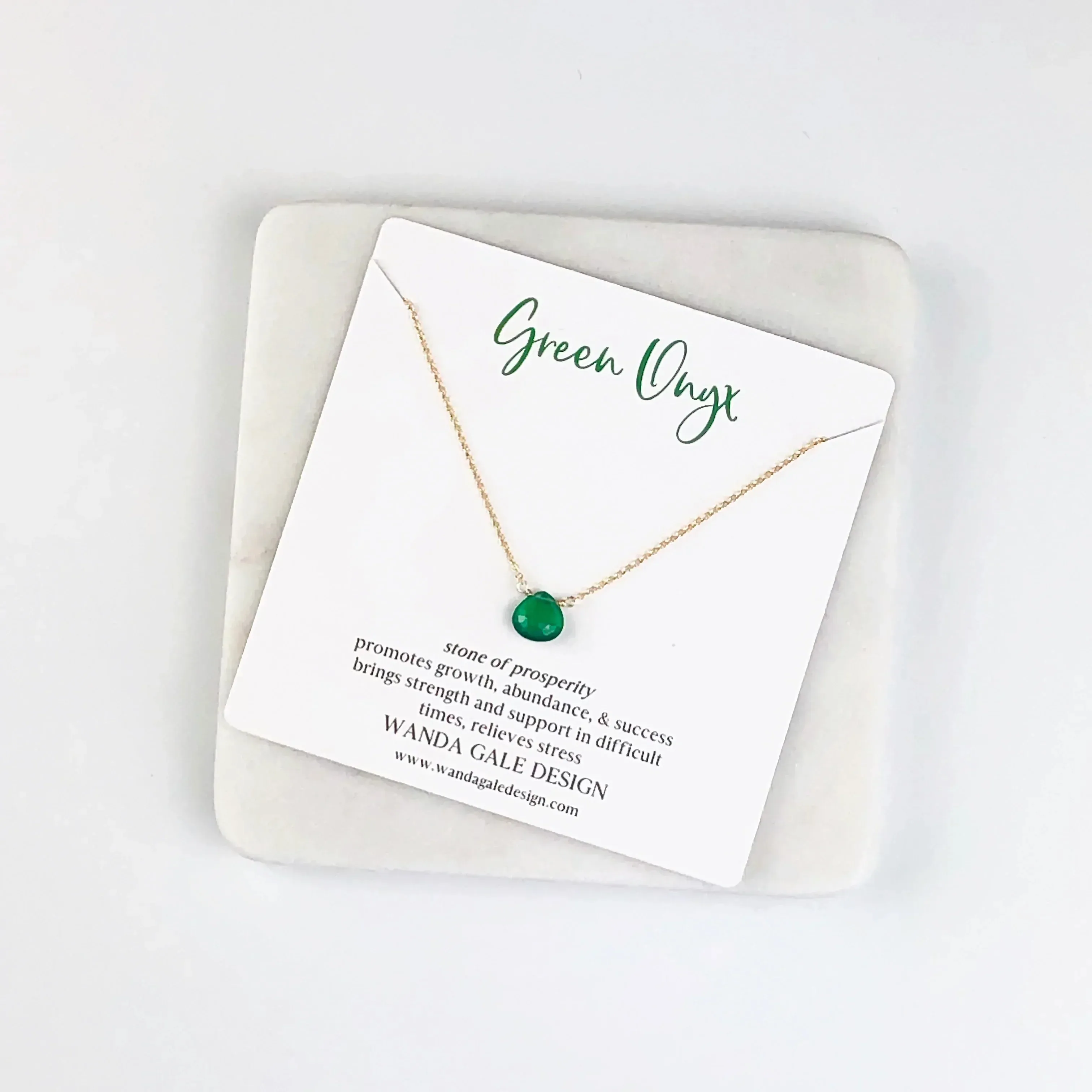 Energy stone necklace - Chrysoprase