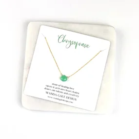 Energy stone necklace - Chrysoprase