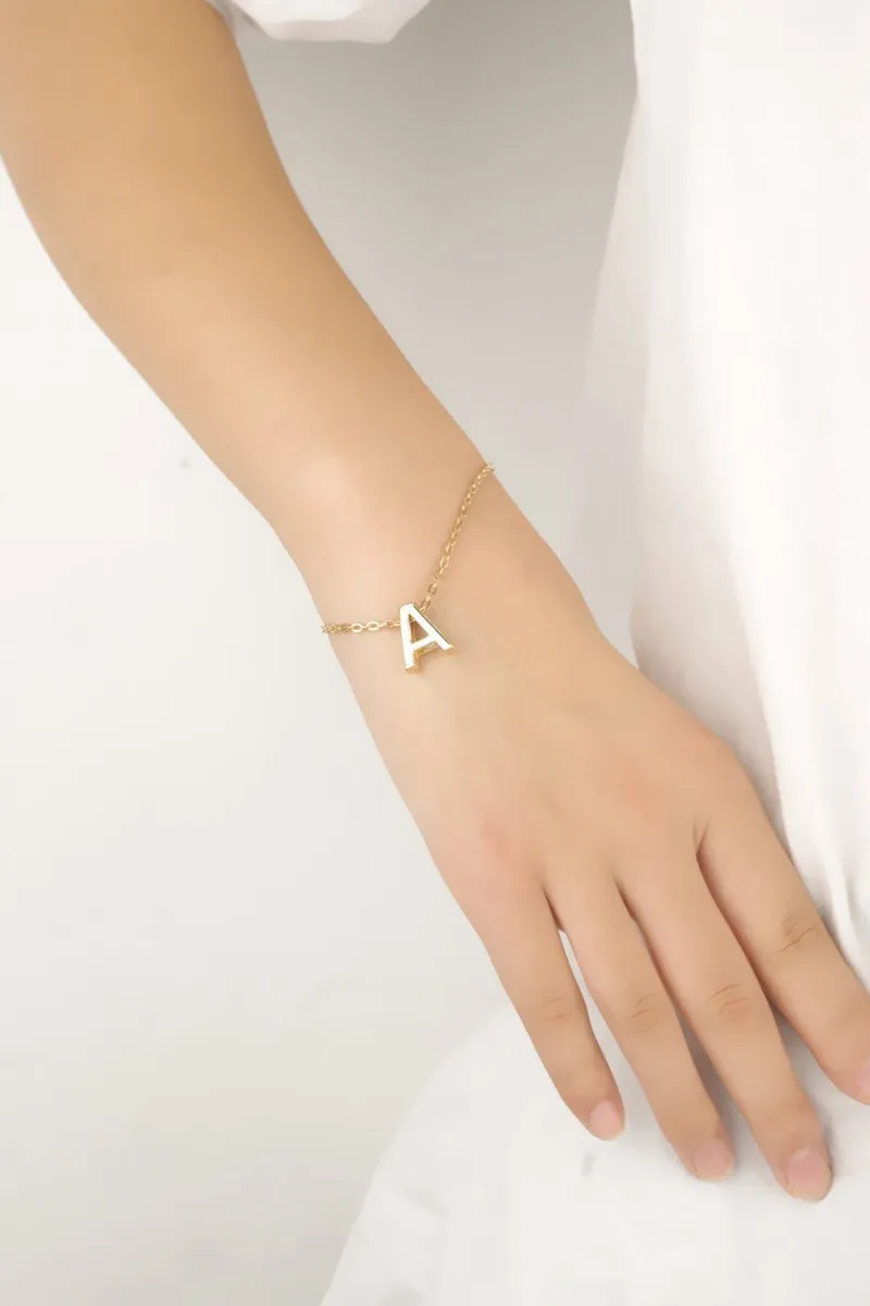 English letters 26 letters simple bracelet