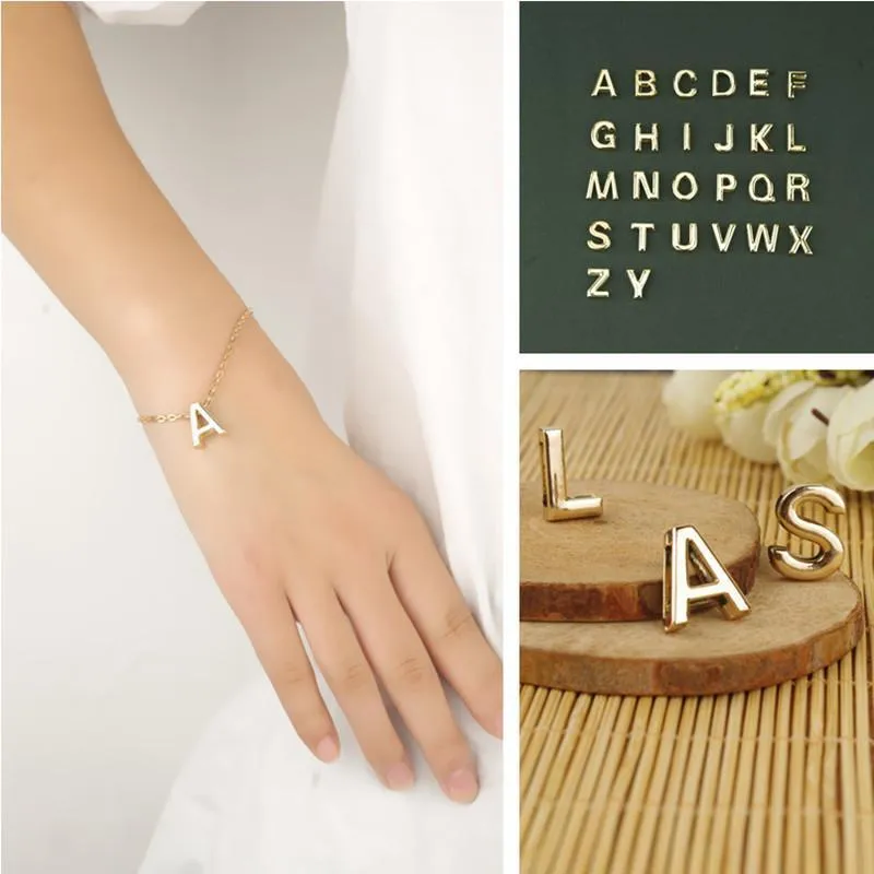 English letters 26 letters simple bracelet