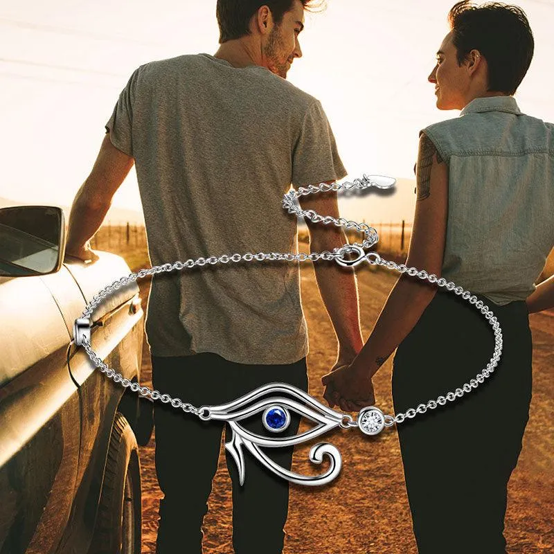 Eye of Horus Bracelet Mens Women Jewelry 925 Sterling Silver