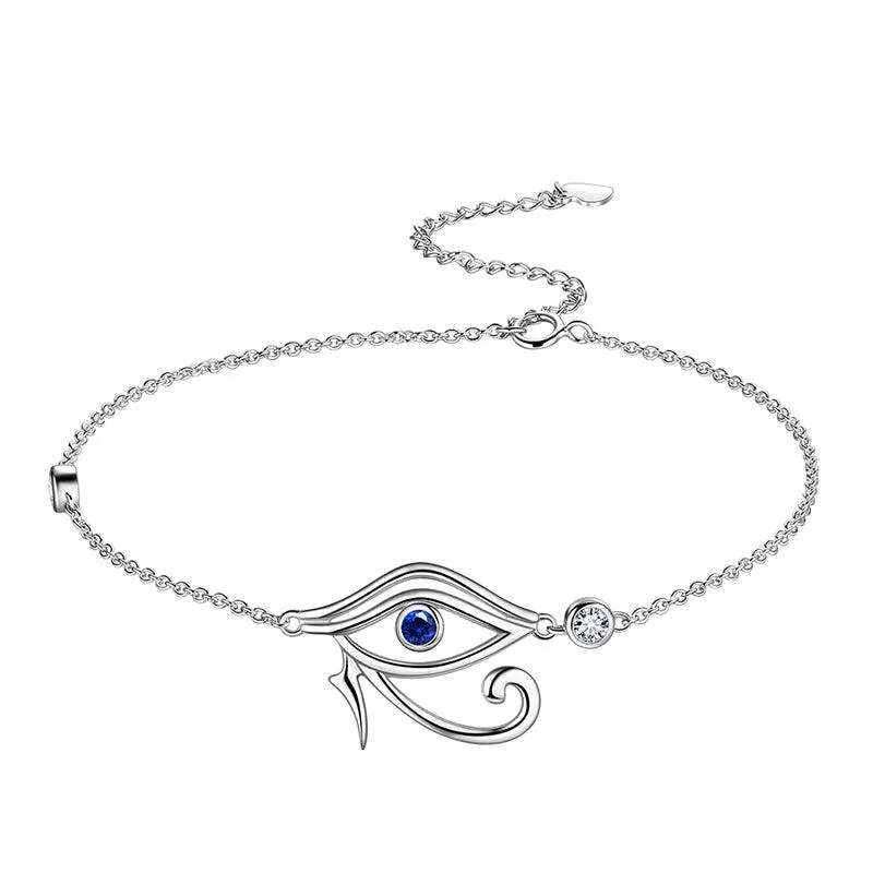 Eye of Horus Bracelet Mens Women Jewelry 925 Sterling Silver