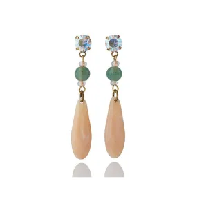 Firucci - Athena Peony & Jade Bead Earring