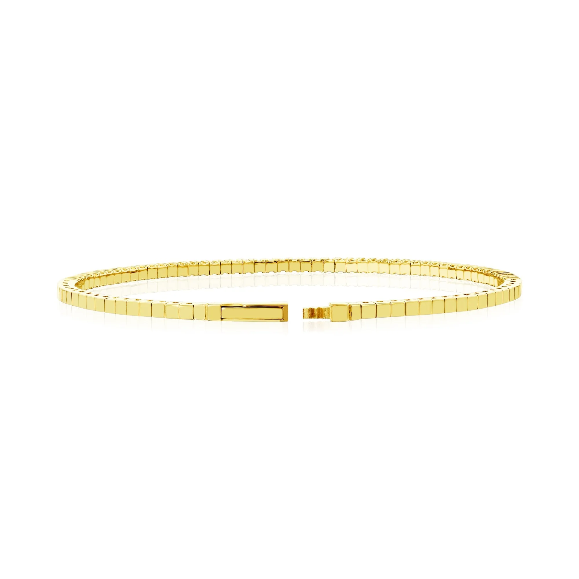 Flexible Diamond Half-Eternity Bangle