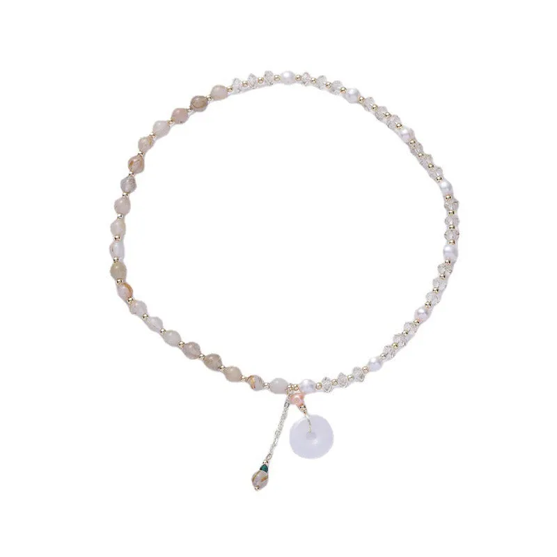 Fortune's Favor Pearl and Crystal Sterling Silver Bracelet