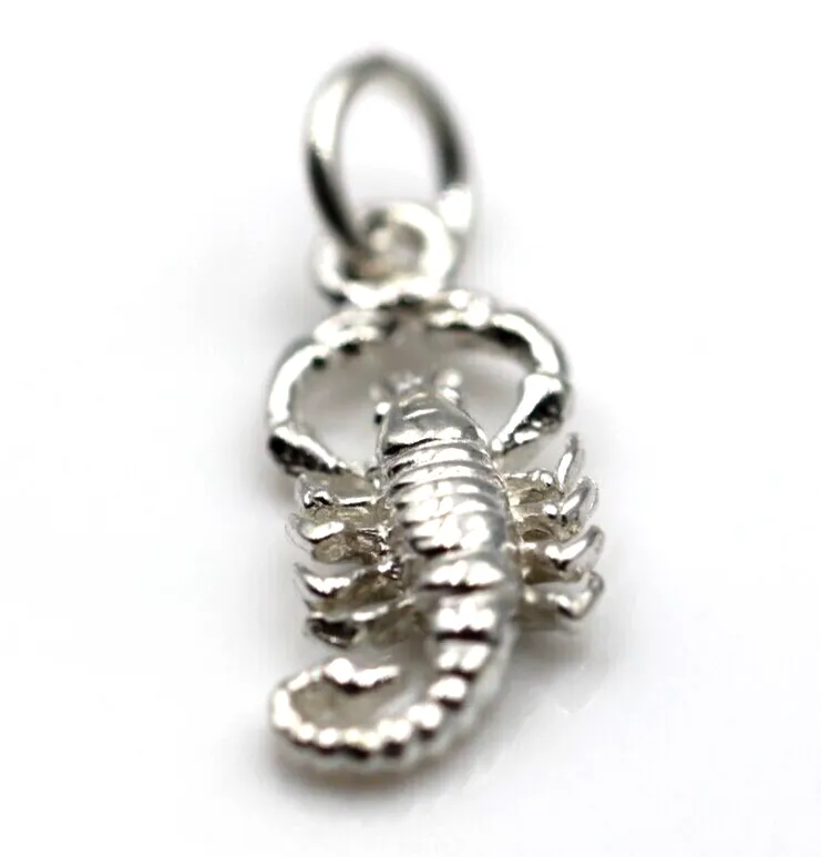 Genuine Small Sterling Silver 925 Scorpio Pendant / Charm