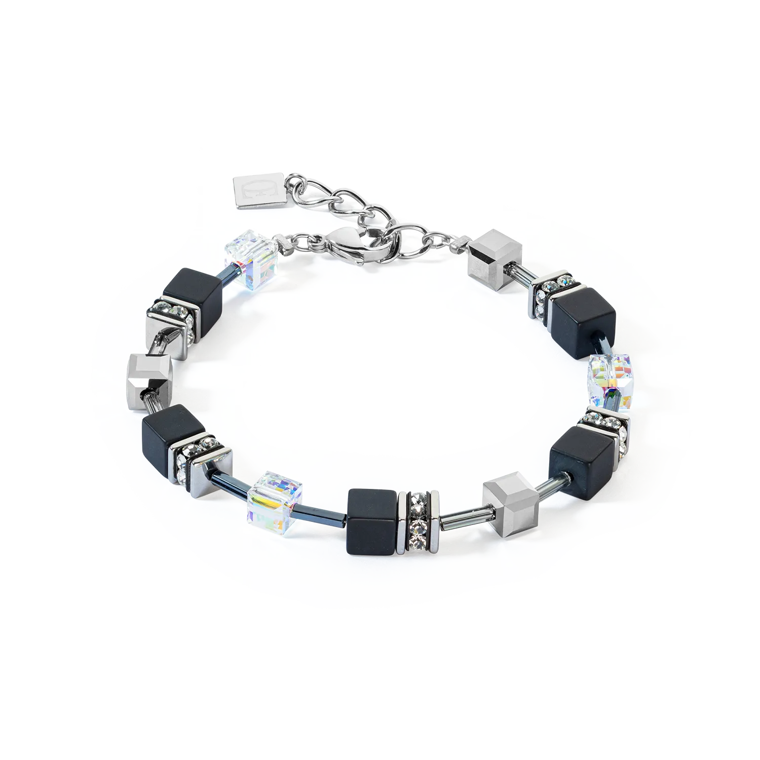 GeoCUBE® Iconic Precious Onyx bracelet crystal-black