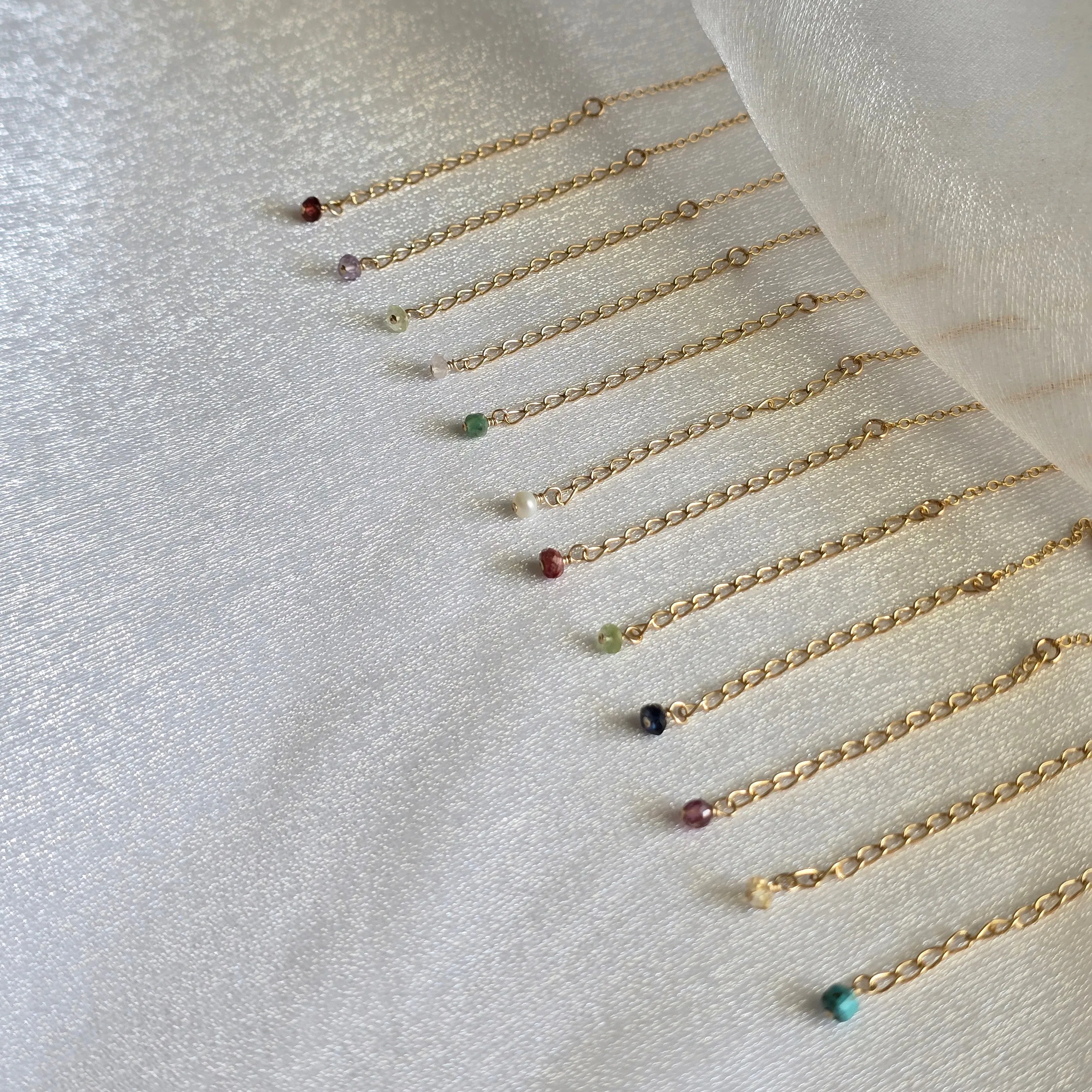 Gold Filled Birthstone Necklace