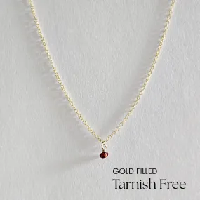 Gold Filled Birthstone Necklace