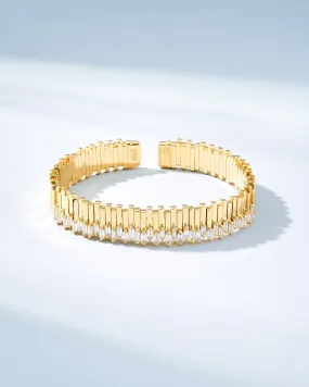 Golden Stacker Diamond Bangle