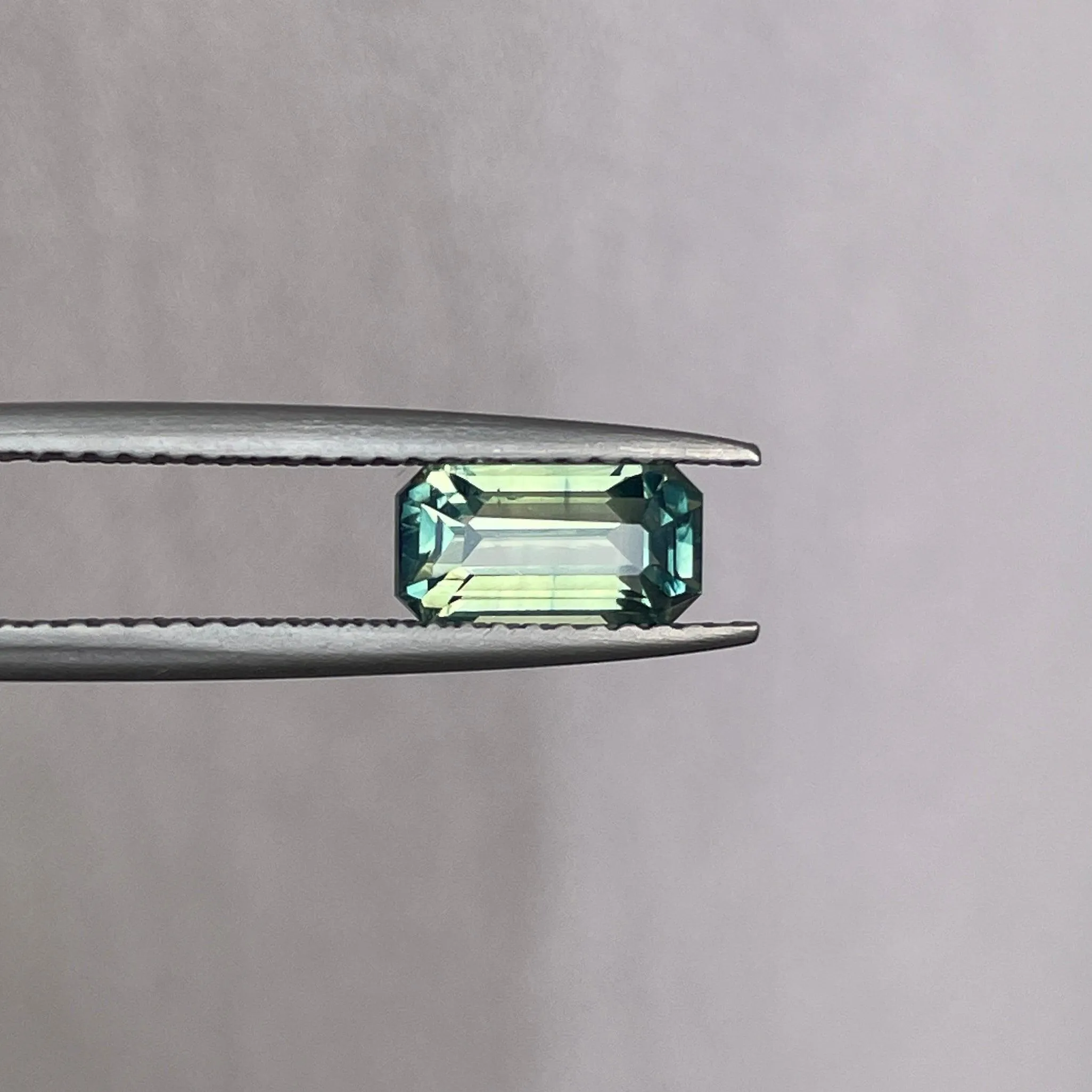 Greenish Yellow Sapphire Unheated 4.20 x 8.00 mm Emerald 1.49ct