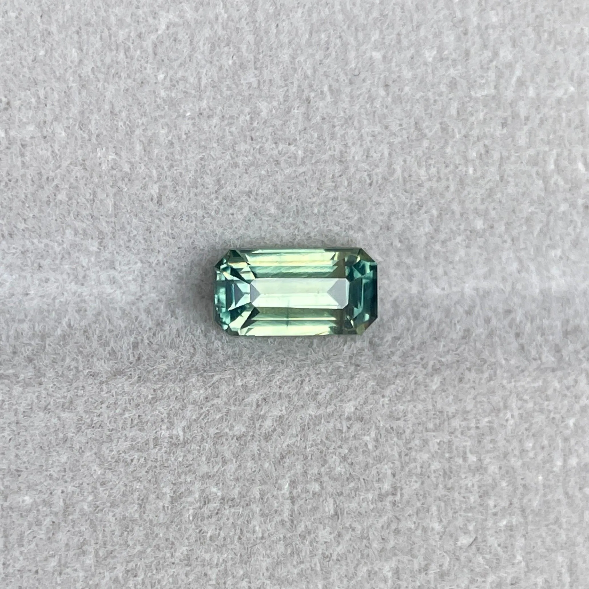 Greenish Yellow Sapphire Unheated 4.20 x 8.00 mm Emerald 1.49ct