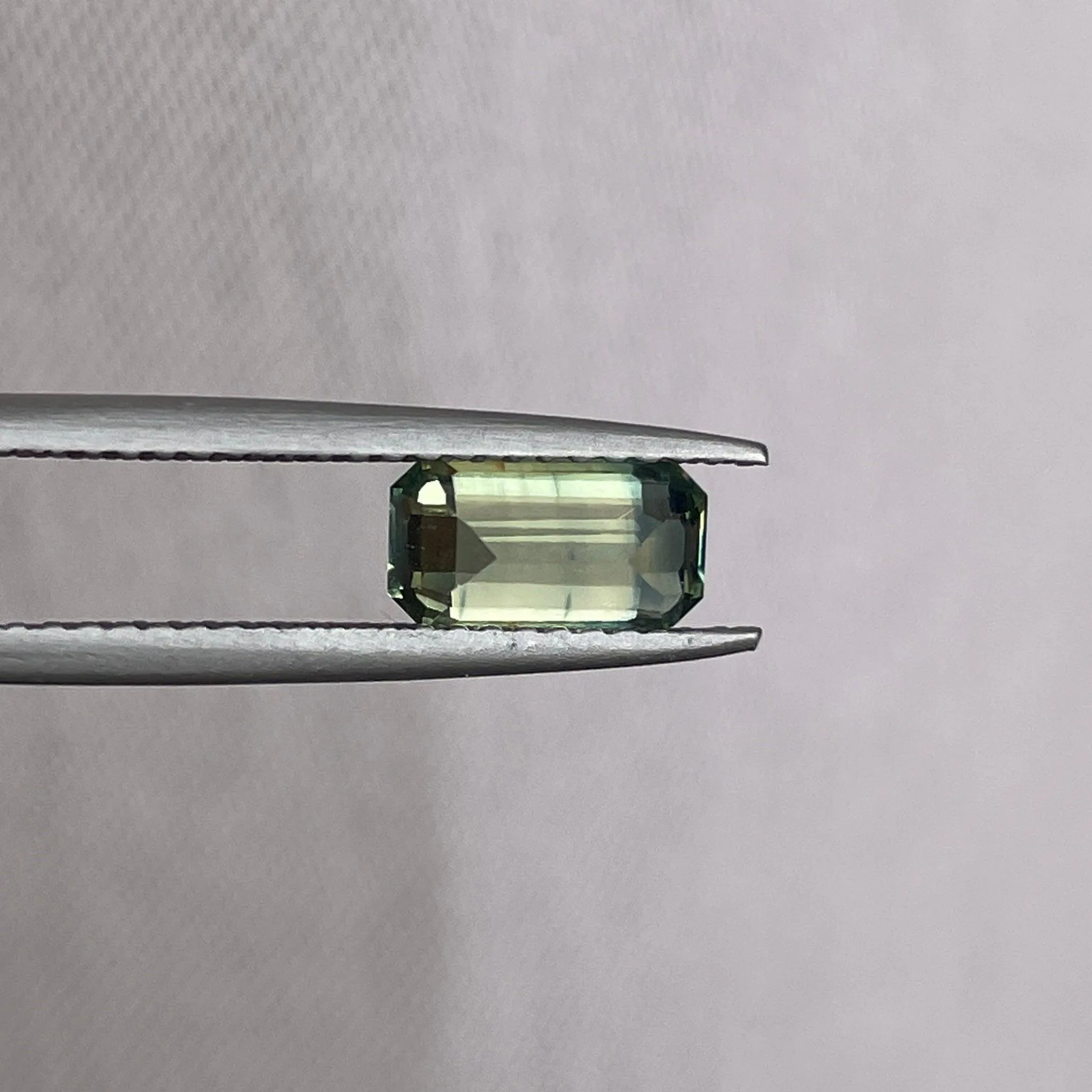 Greenish Yellow Sapphire Unheated 4.20 x 8.00 mm Emerald 1.49ct