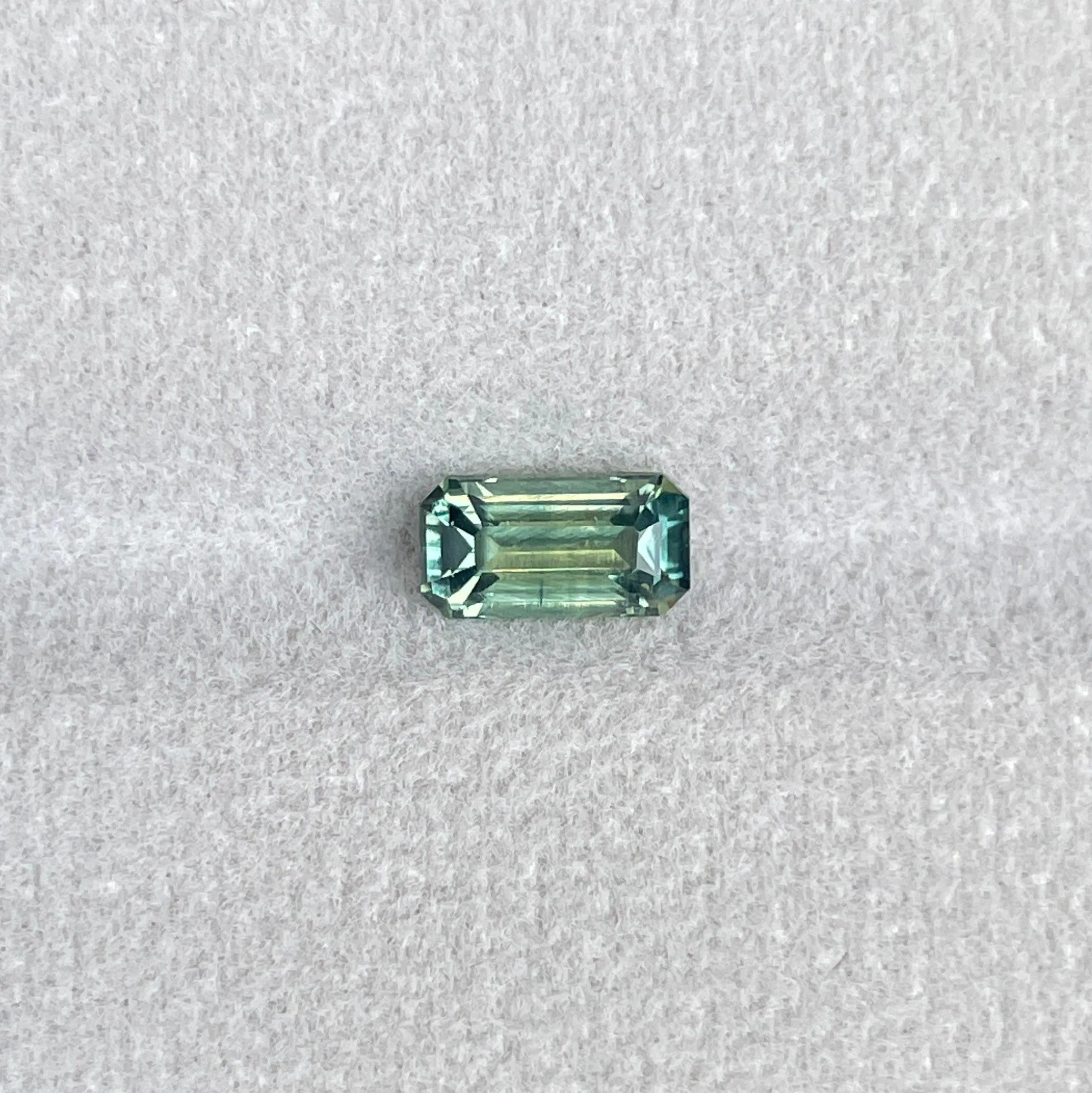 Greenish Yellow Sapphire Unheated 4.20 x 8.00 mm Emerald 1.49ct