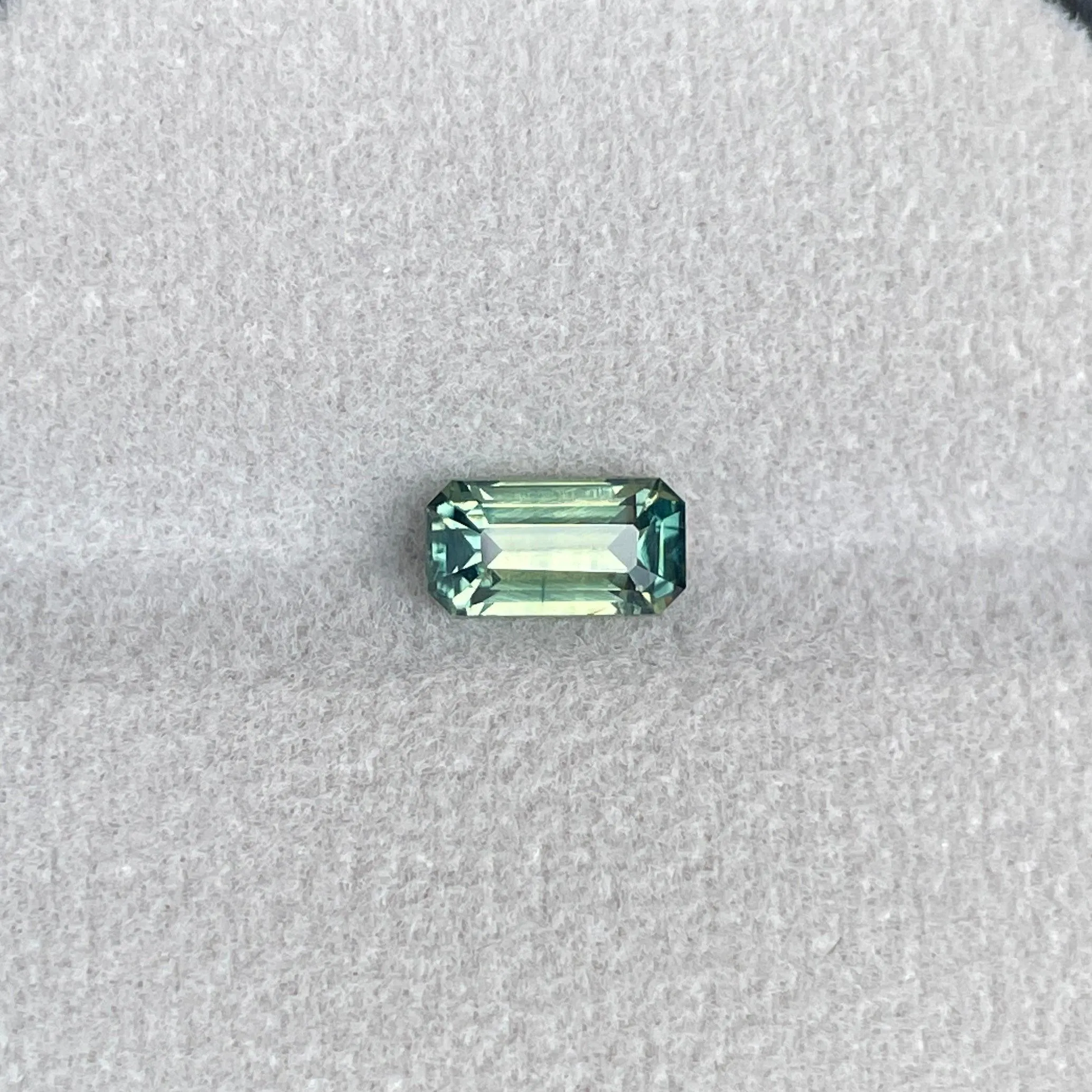 Greenish Yellow Sapphire Unheated 4.20 x 8.00 mm Emerald 1.49ct