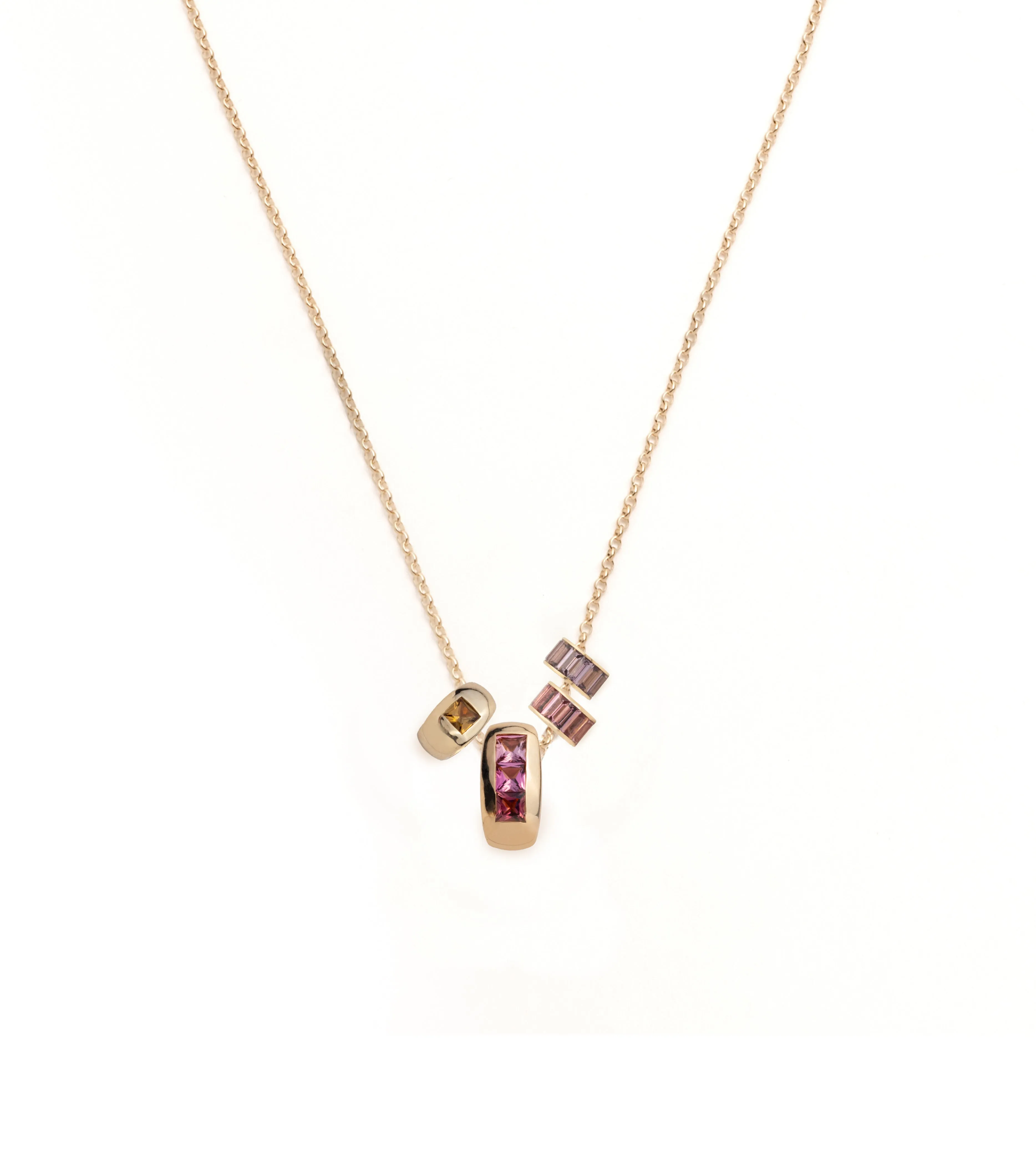 Heart Beats & Heart Slides : Golden Hour Fine Belcher Necklace Story