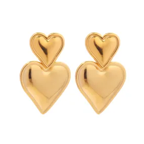 Heart Chunky Earrings