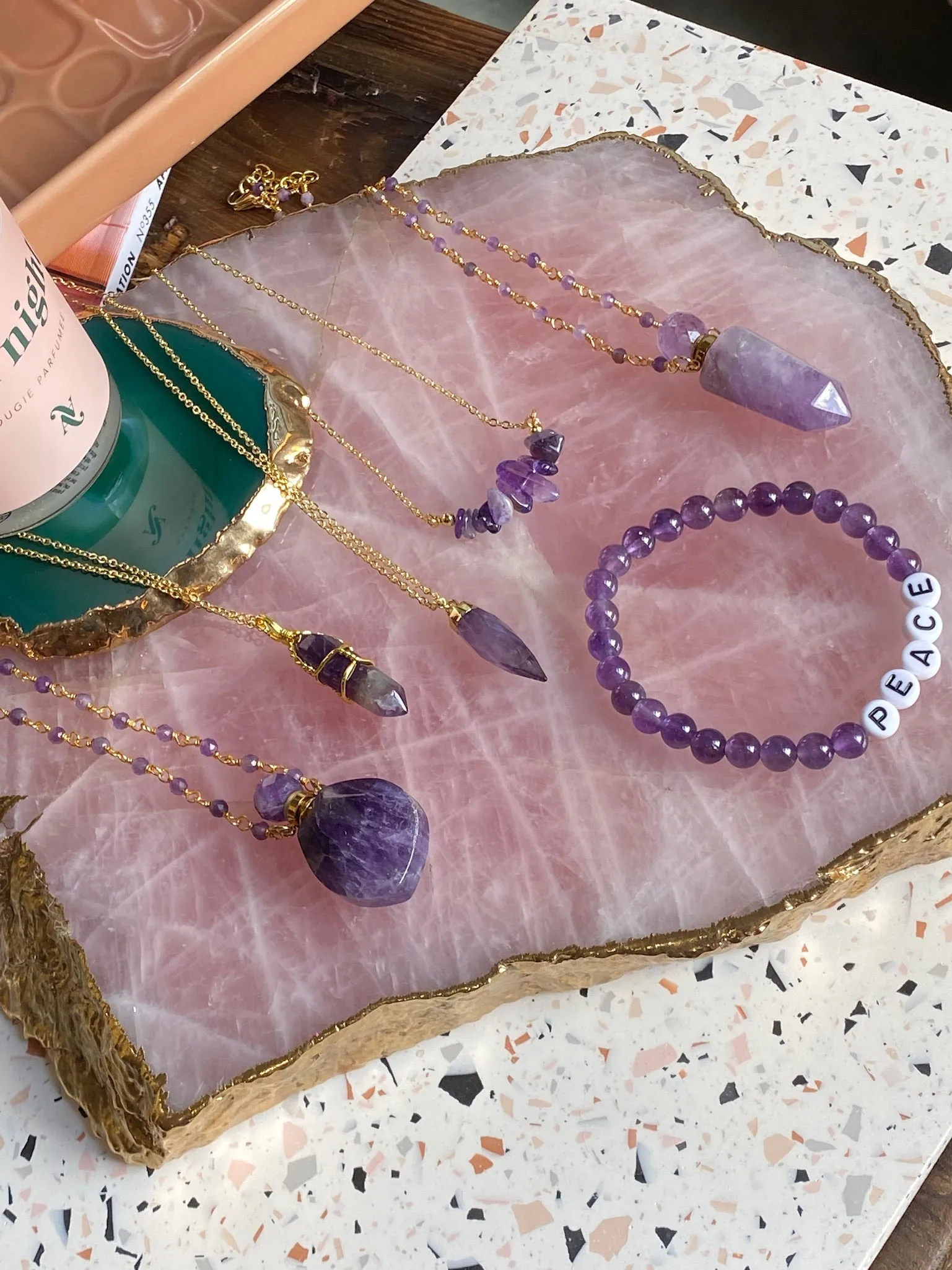 Helene Pendant | Amethyst