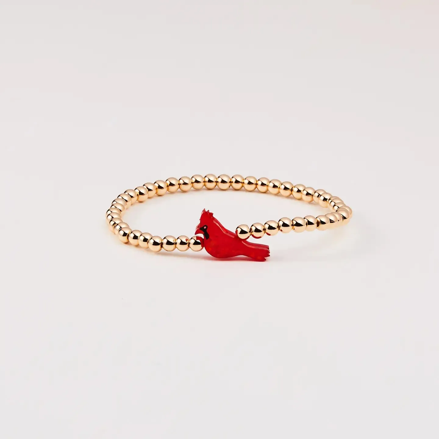 Holy Water Red Cardinal Bracelet | Gold