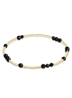 Hope Unwritten Gemstone Bracelet - Faceted Onyx