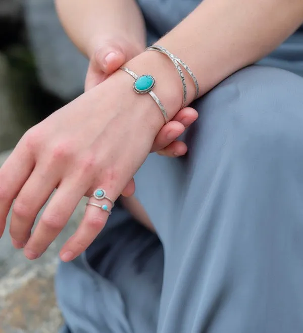 Hubei Turquoise Cuff Bracelet