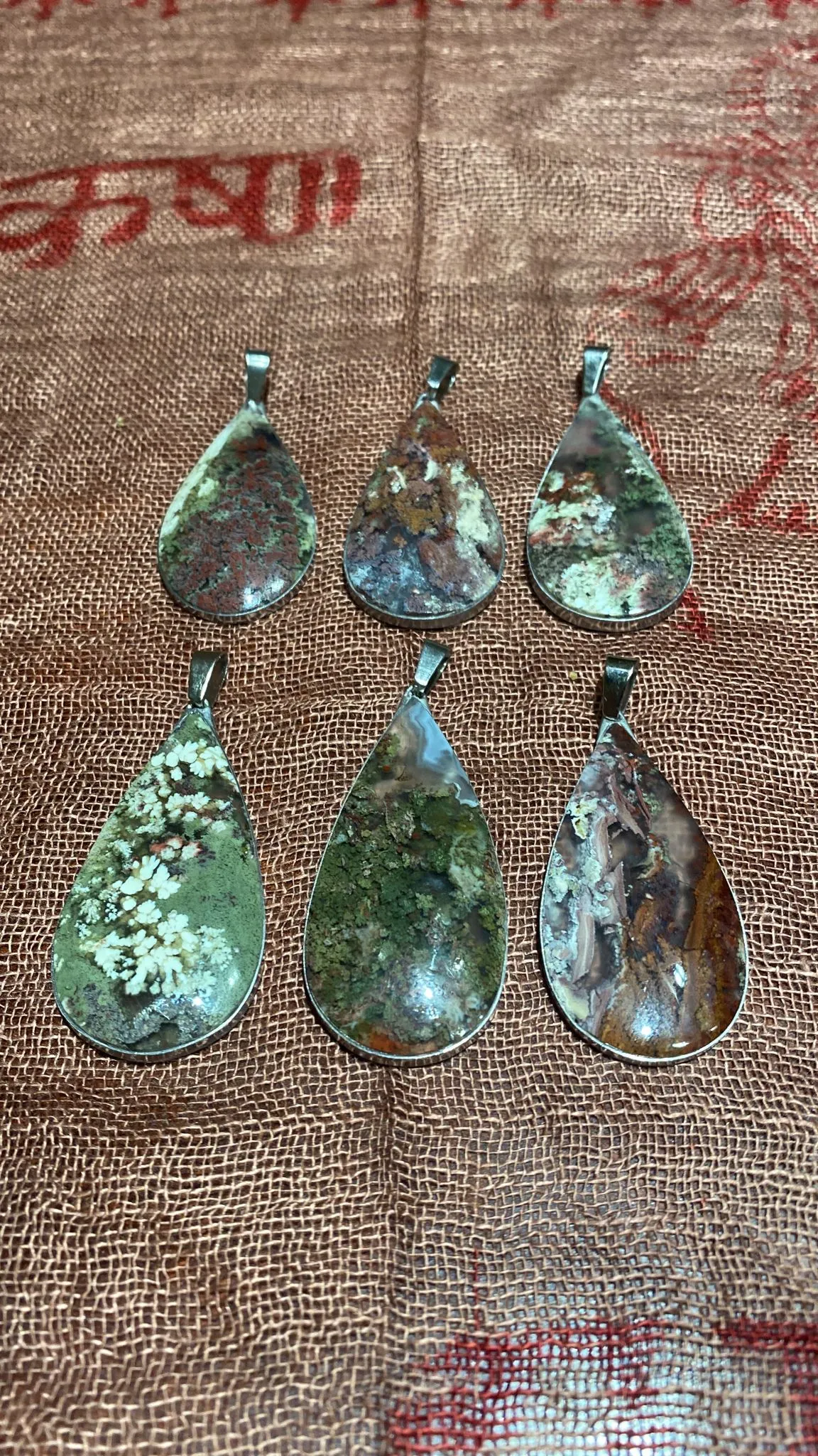 Indonesian Moss Agate Pendant