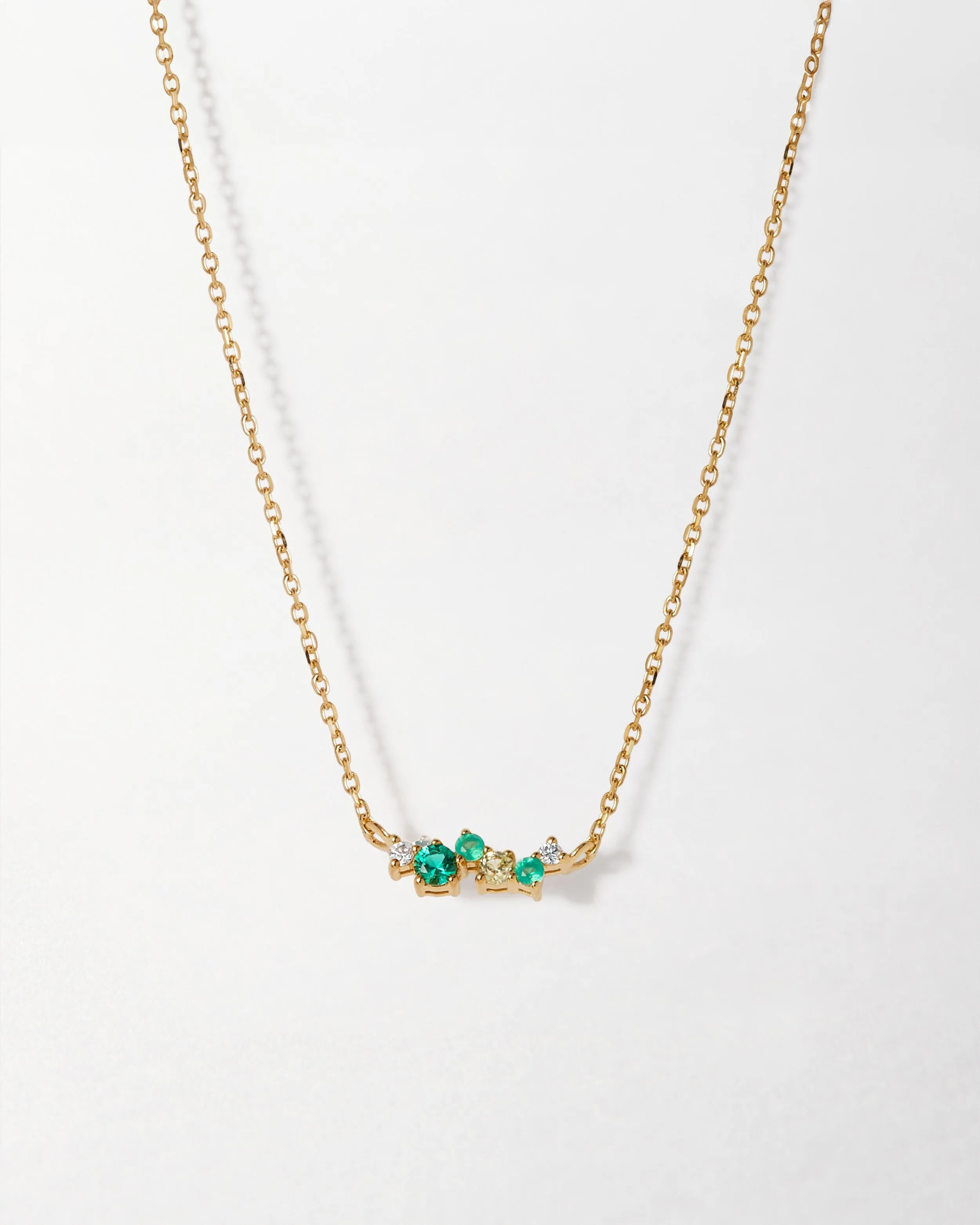 Intuition Emerald Ray Necklace