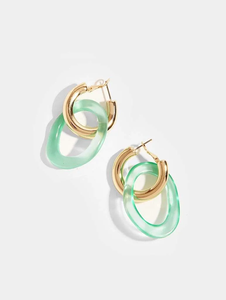 Jade Loop Earrings