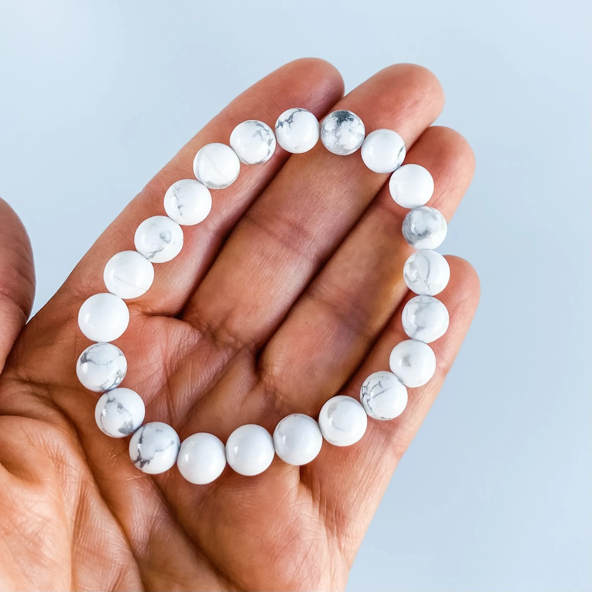 Jodi Maree Accessories White Howlite Stone Bracelet