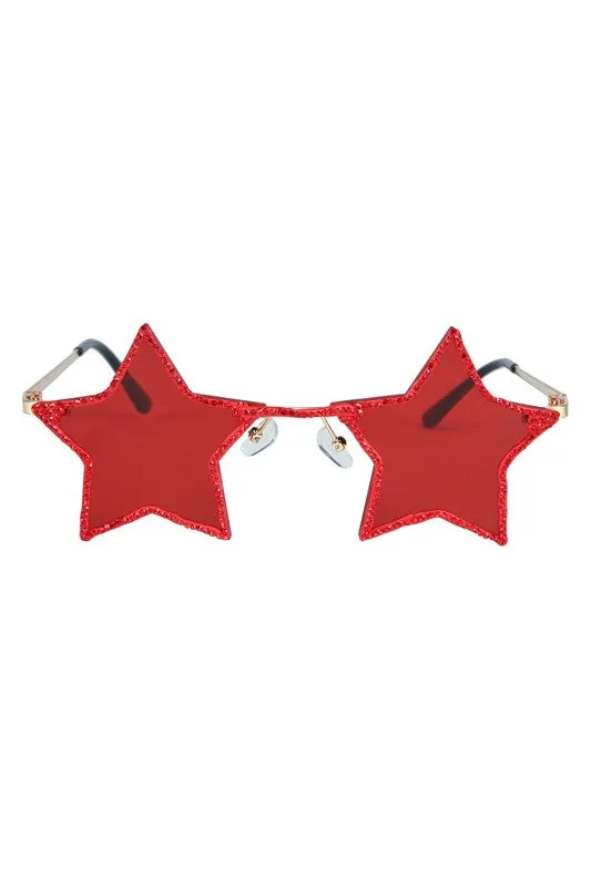 Just Like A Star Handmade Star Rhinestone Sunglasses G0311