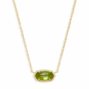 Kendra Scott |  Elisa Pendant Necklace in Peridot Illusion