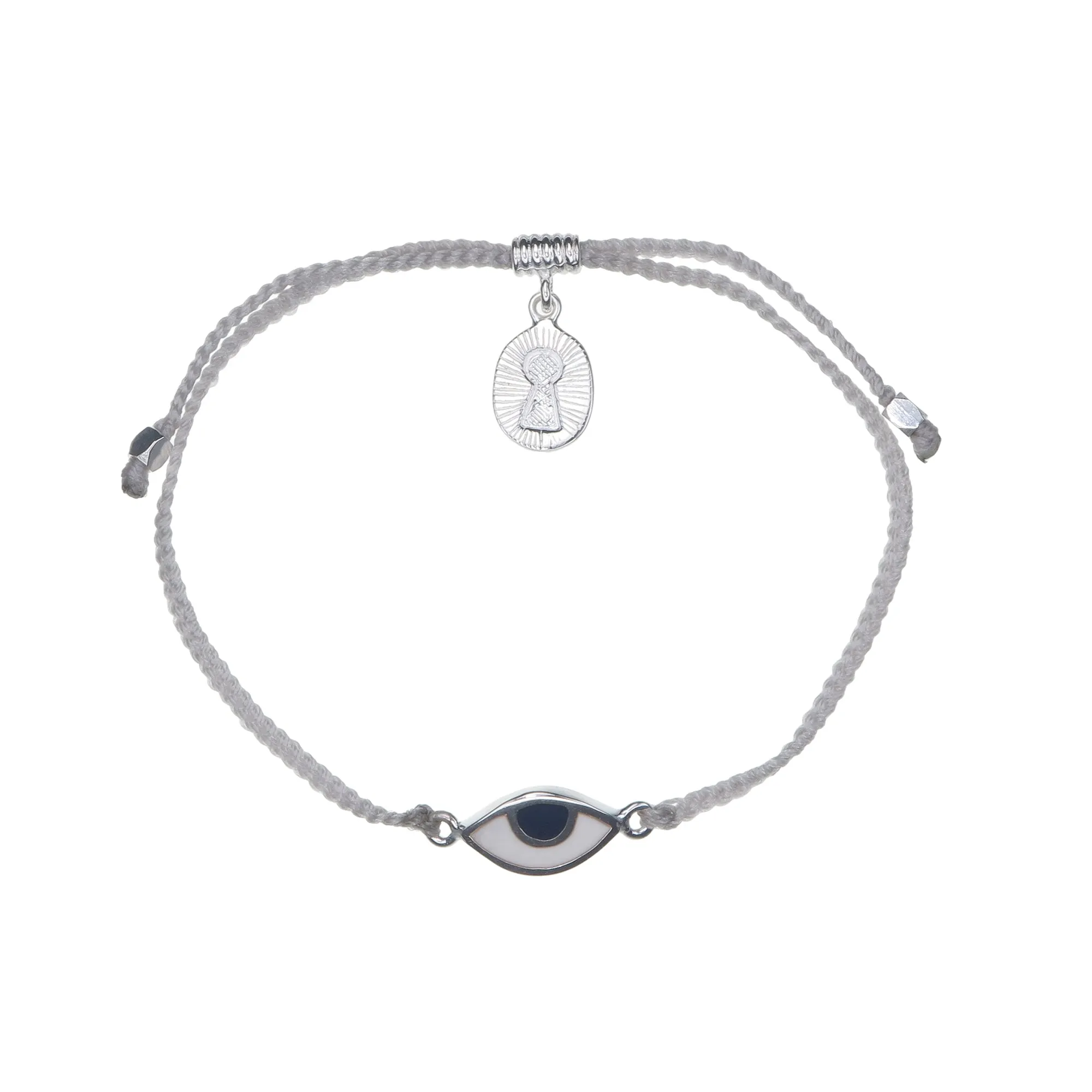 KIDS EYE PROTECTION BRACELET - GREY - SILVER