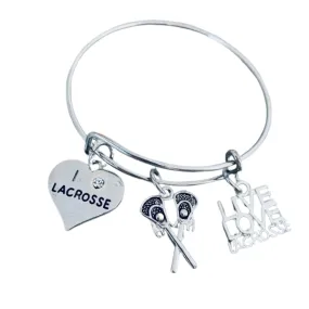 Lacrosse Charm Bracelet