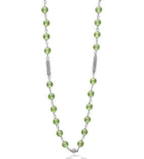 LAGOS Caviar Icon Peridot Beaded Necklace