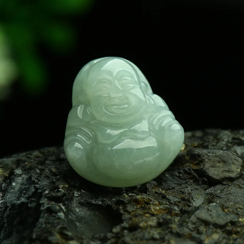 Length 15mm-17mm Natural Jade Beads Jadeite Mixed Colors Buddha Bead WBD22