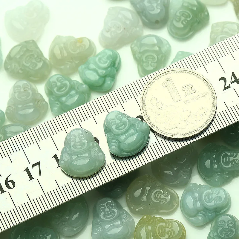 Length 15mm-17mm Natural Jade Beads Jadeite Mixed Colors Buddha Bead WBD22