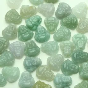 Length 15mm-17mm Natural Jade Beads Jadeite Mixed Colors Buddha Bead WBD22