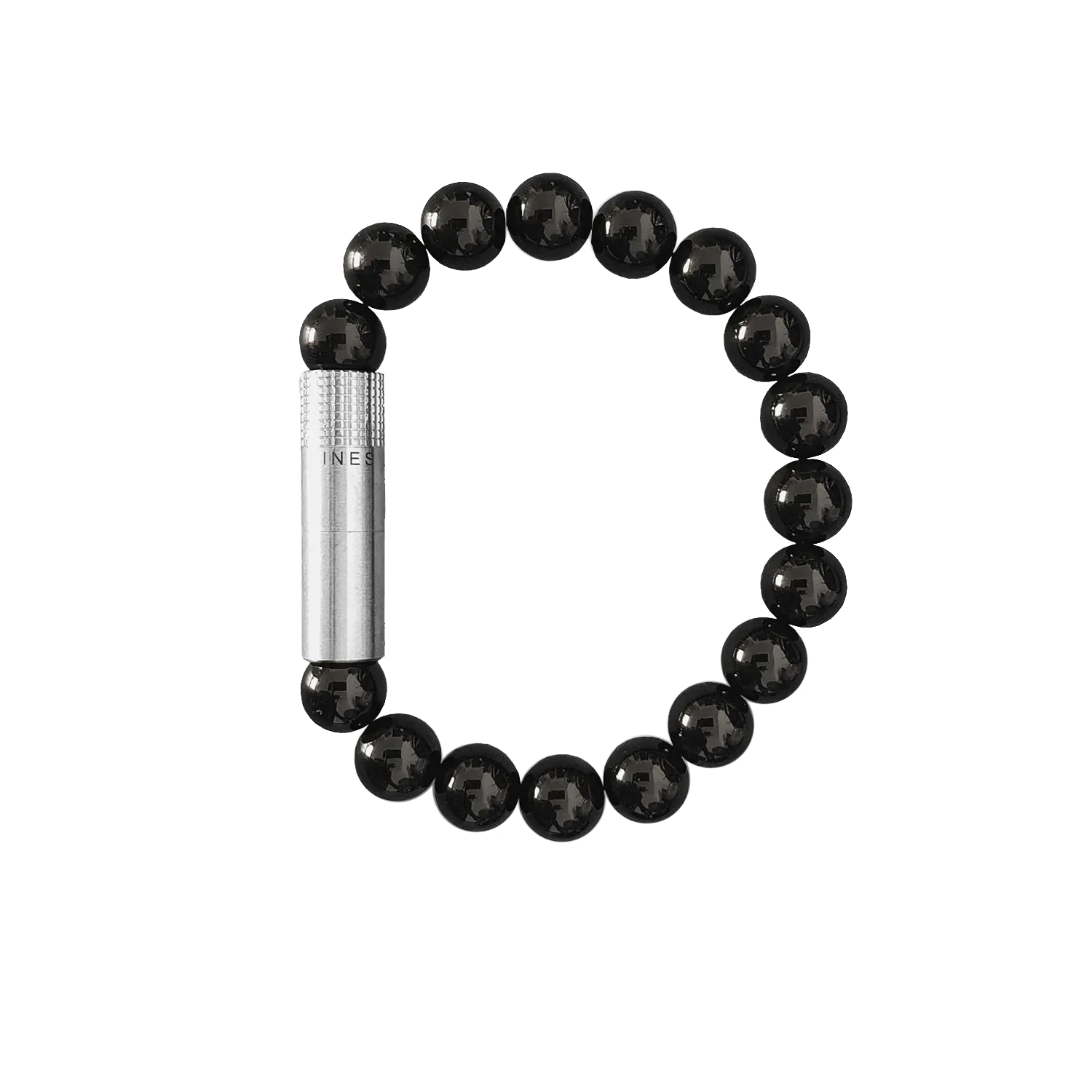 Les Fines Lames Punch Bracelet STEEL ONYX Large