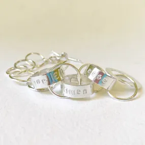 Links of Love personalized silver Bespoke Bangle